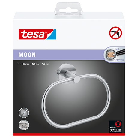 Tesa 1061432 - wieszak na ręcznik w kształcie księżyca | 1 szt