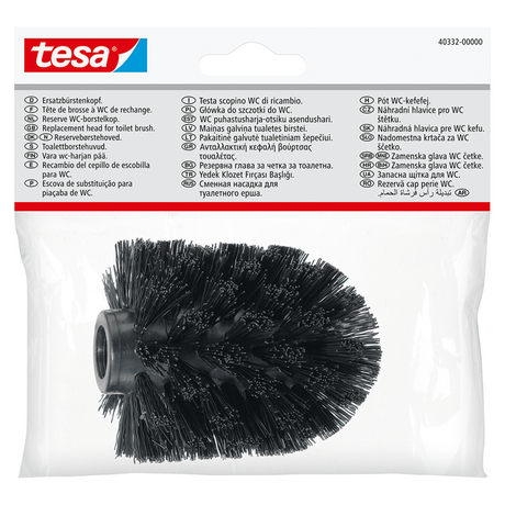 Tesa 1073537 - wymienna główka do szczotki toaletowej czarna - chrom | 1 szt