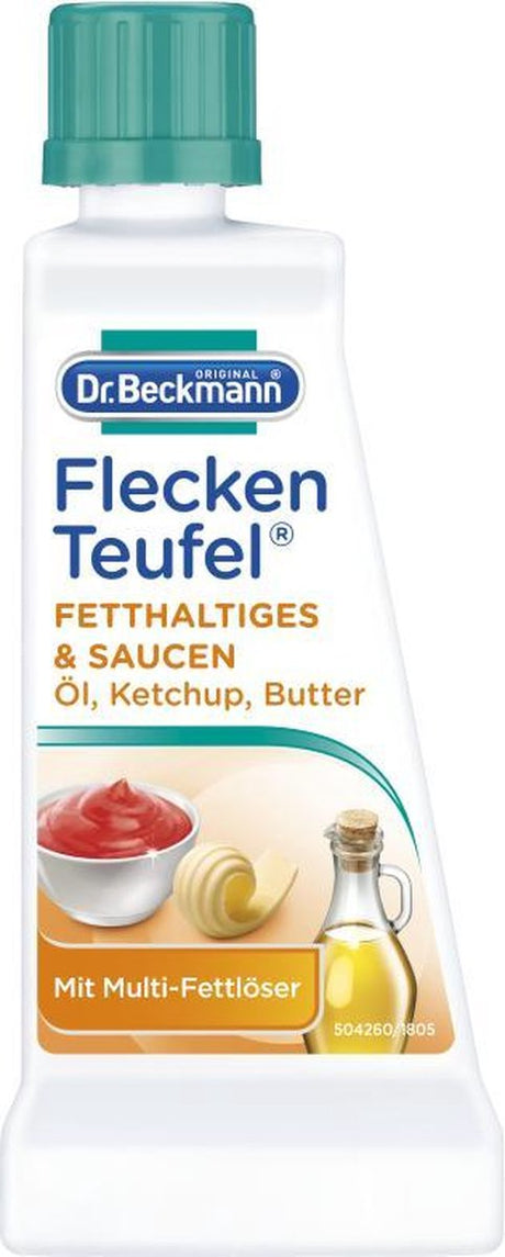 Dr Beckmann Plama Diabeł - odplamiacz do tłuszczu, oleju, sosów, ketchupu i czekolady - 50 ml