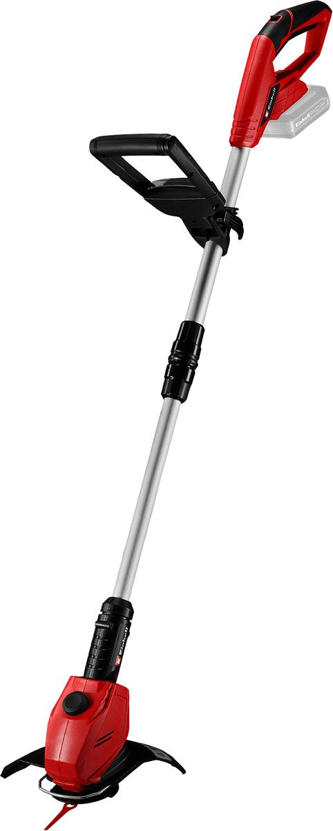 Akumulatorowa podkaszarka do trawy Einhell ge-ct 18 li solo - power x-change - 18 V Li-Ion - średnica cięcia: 24 cm - obrotowa i odchylana głowica silnika - osłona kwiatowa - nie zawiera. akumulator i ładowarka