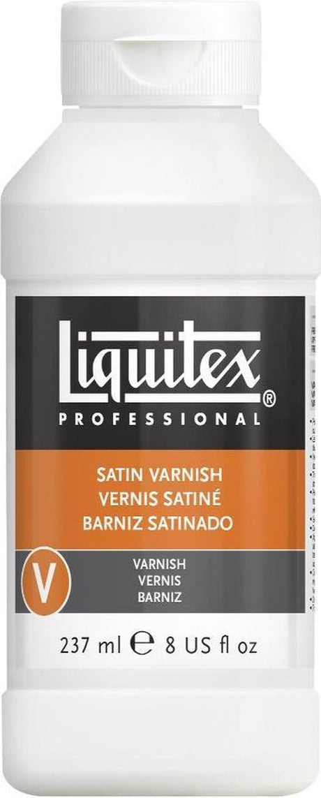 Liquitex 8208 profesjonalny lakier półpołyskowy 237ml - lakier akrylowy, satynowy, przezroczysty, odporny na promieniowanie UV, trwały - lakier satynowy