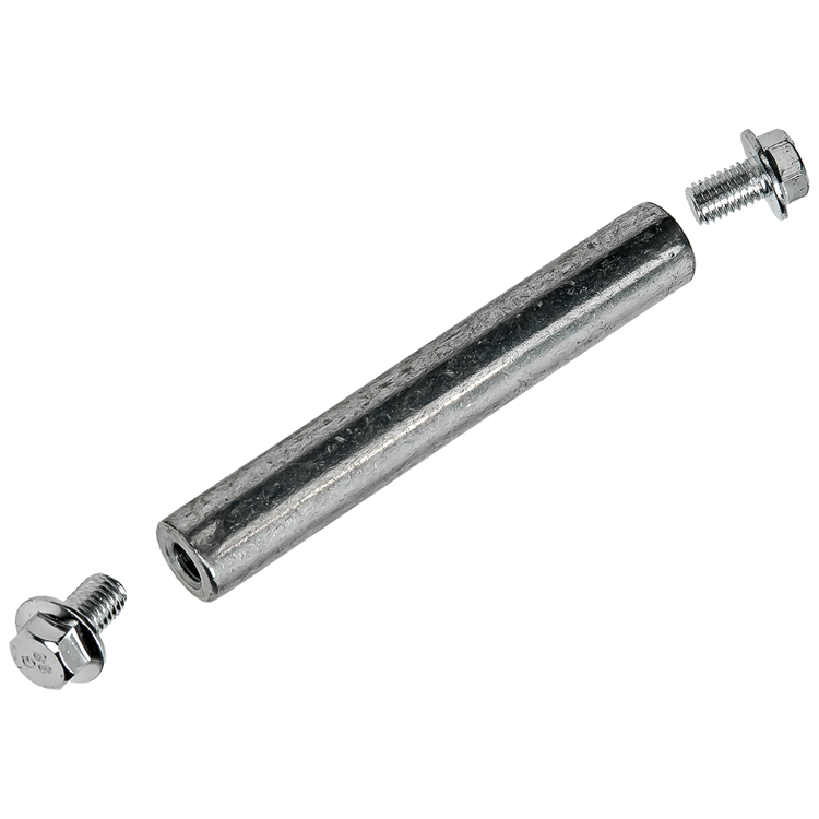 Mack 1060244 - oś 20x129, otwór m10 + 2 śruby mocujące m10 | 5 sztuk