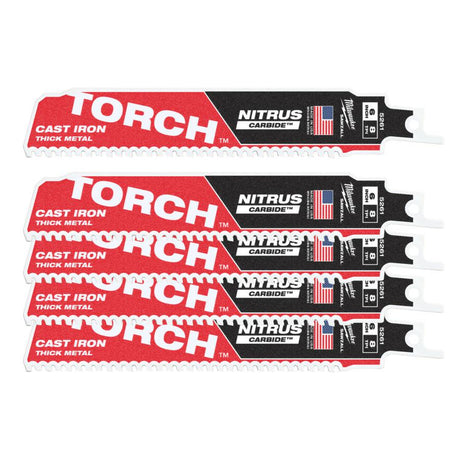 Akcesoria Milwaukee Milwaukee Heavy Duty Torch™ z węglikiem azotu™ | Palnik TCT Nitrus 150mm x 8 tpi | 5 szt. - 48475561
