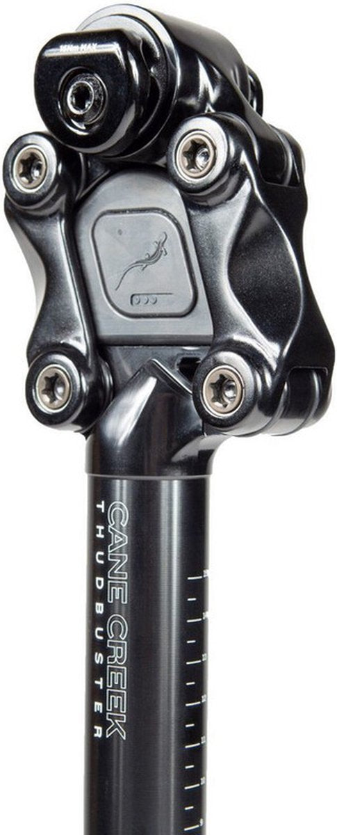 Sztyca Cane Creek Thudbuster St, czarna, 375 mm 27,2 mm