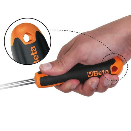 Wkrętaki Beta evox 1207e tx10 do śrub z profilem Torx® - chromowane, końcówka oksydowana