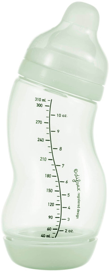 Butelka dla niemowląt Difrax szeroka - 310 ml - zielona - 1 szt. - butelka s - antykolkowa