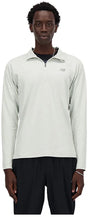 New balance space dye 1 4 zip heren sporttrui - atletic grey s