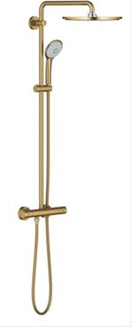 Grohe euphoria xxl 310 deszczownica - ã¸ 31 cm - z kranem termostatycznym - chłodny wschód słońca szczotkowany (matowe złoto) - 26075gn0