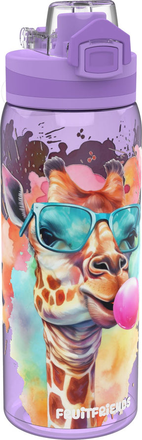 Fruitfriends waterfles ultra 850ml funny animals - giraffe