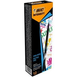 Długopis Ty bic intensi 0,4 mm czarny 12 sztuk
