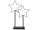 Lumineo micro LED gwiazda na stojaku 20 lampek na baterię z timerem 6x24x34cm
