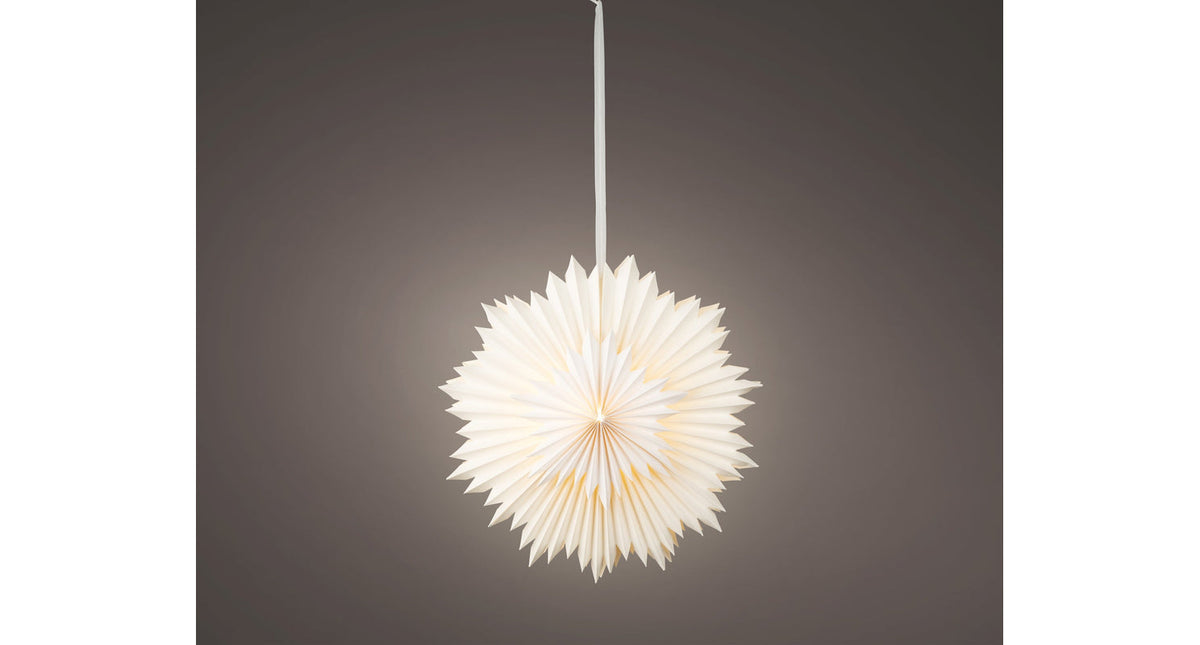 Led ster papier fsc binnen wit warm wit d40 h12cm