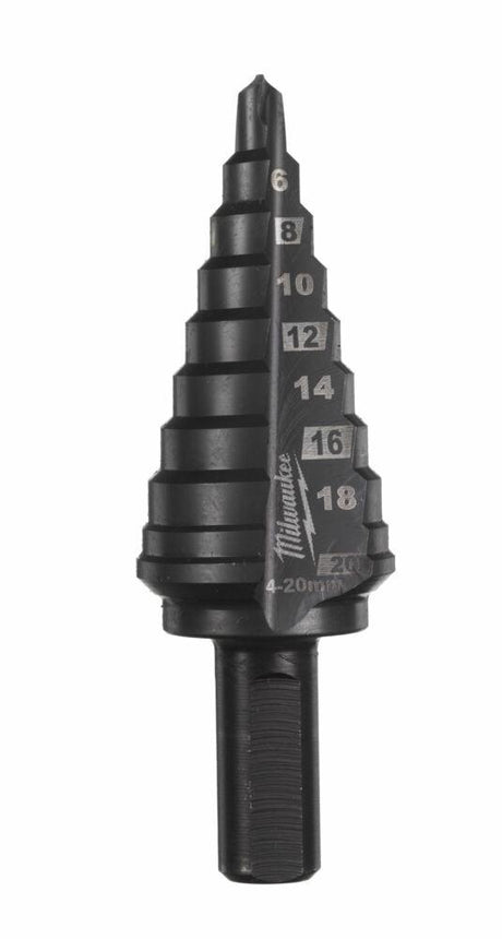 Akcesoria Milwaukee milwaukee kobalt 4 do 20 mm - 1 szt. wiertło stopniowe kobalt 4-20mm stopnie 2 mm - 48899372