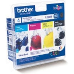 Wkład atramentowy Brother lc980bndl czarny cyjan magenta żółty