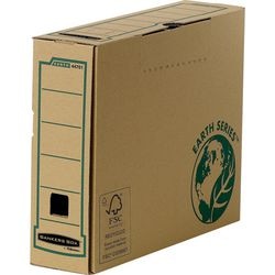 Pudełko archiwalne Feles Earth Series A4 z tektury pochodzącej z recyklingu, brązowe