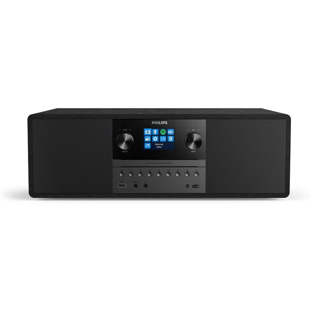 Philips tam6805 10 mikrosystemów czarne drewno