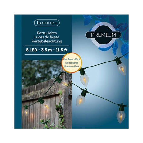 Zestaw startowy do oświetlenia zewnętrznego LED Lumineo z efektem płomienia ognia l350cm