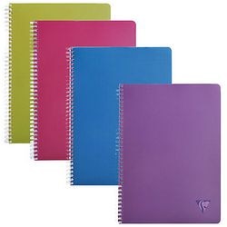 Blok wykładowy Clairefontaine A4 podwójna spirala, różne