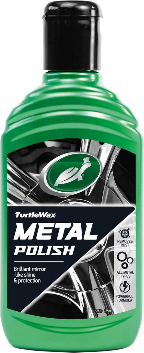 Turtle Wax Gl Metal Polish - kompleksowe rozwiązanie do wszystkich powierzchni metalowych - usuwa utlenianie i zabrudzenia - odnawia powierzchnie metalowe i chromowane - nakłada warstwę ochronną - 300ml