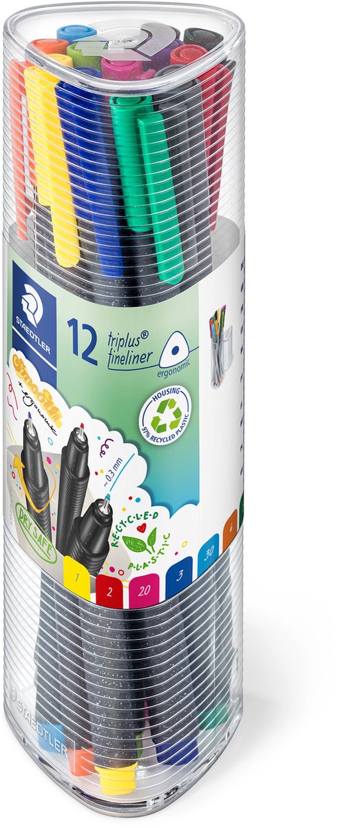 Cienkopis Staedtler Triplus - tuba z 12 kolorami