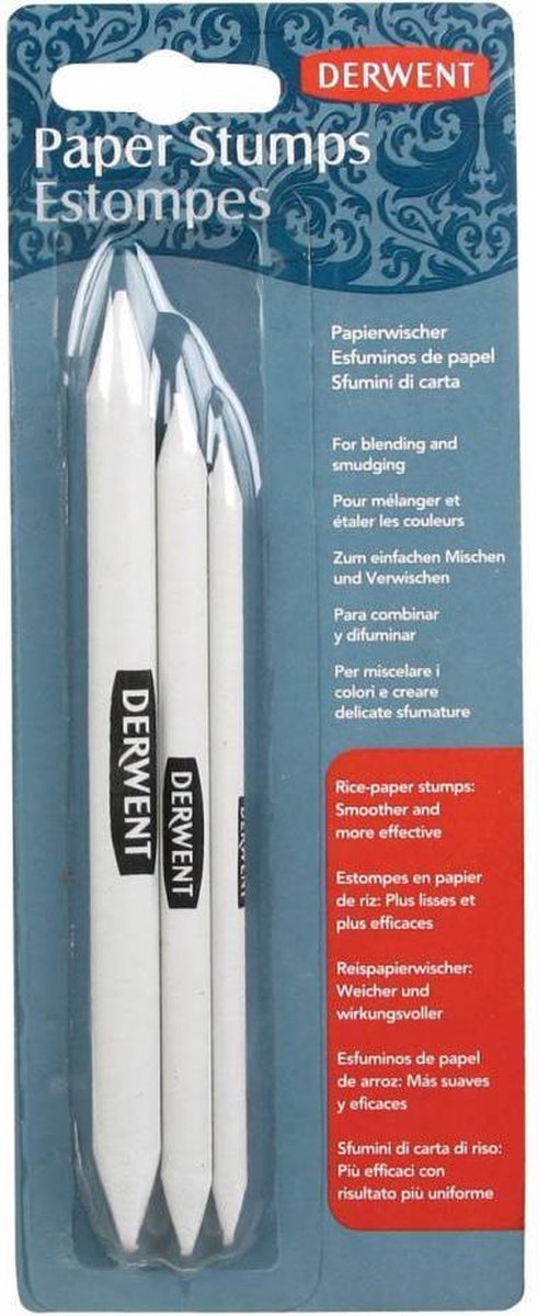 Zestaw papierowych piór Derwent 3 sztuki