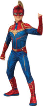 Rubiny Kostium Rubiego Kapitan Marvel junior poliester czerwony niebieski rozmiar s