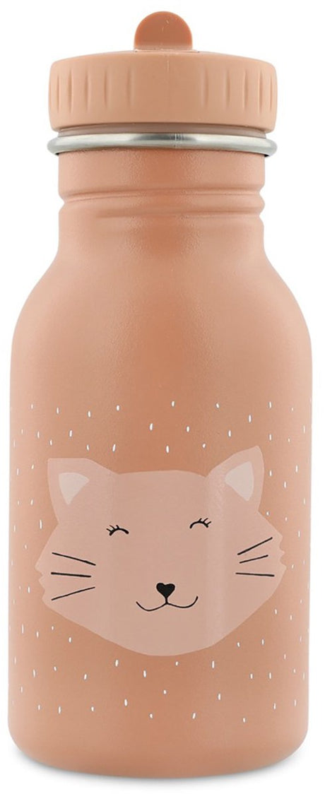 Butelka do picia Trixie - mrs. kot - butelka na wodę dla dzieci ze stali nierdzewnej - 350ml - butelka szczelna - różowy - kat
