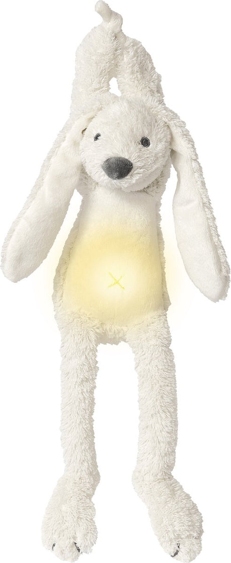 Lampka nocna Happy Horse Rabbit Richie z kojącymi dźwiękami 34 cm - biała - prezent dla dziecka