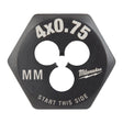 Milwaukee hexagonaal (hex) m4-0.75mm