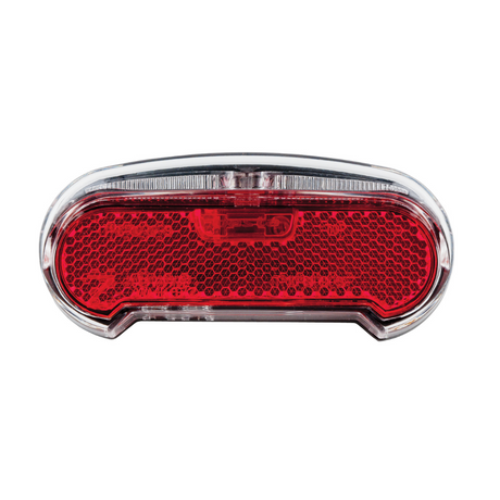 Bateria AXA Riff - Tylna lampka rowerowa - Lampka rowerowa LED na akumulatorze - System automatycznego włączania i wyłączania - 50-80 mm - Czerwony