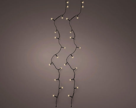 Lumineo Lampki choinkowe basic 180led zewnętrzne 13,5m szampańskie