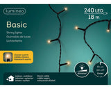 Oświetlenie LED Lumineo 18m 240 świateł klasycznie ciepłych. z 8-godzinnym timerem i funkcją ściemniania do użytku wewnątrz i na zewnątrz