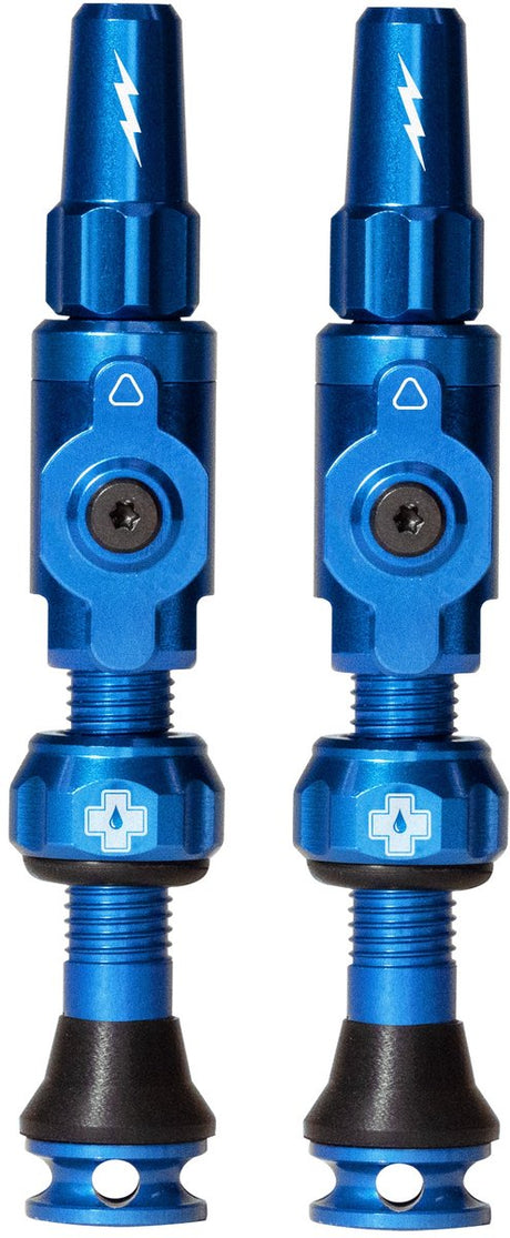 Muc-off zawór bezdętkowy big bore lite średnioniebieski francuski zawór presta 35mm
