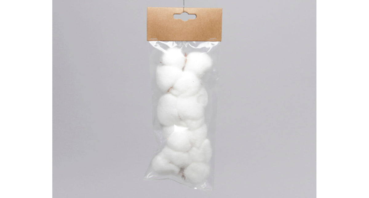 Pbh. 4 pcs cotton pod w cotton natural