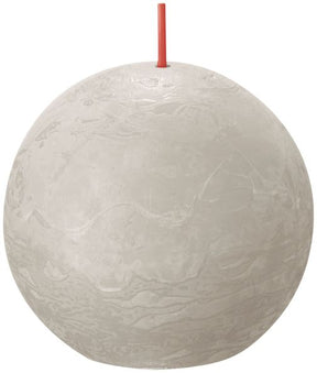Bolsius rustiek bolkaars sandy grey ø76 mm 25 uur (6 stuks)