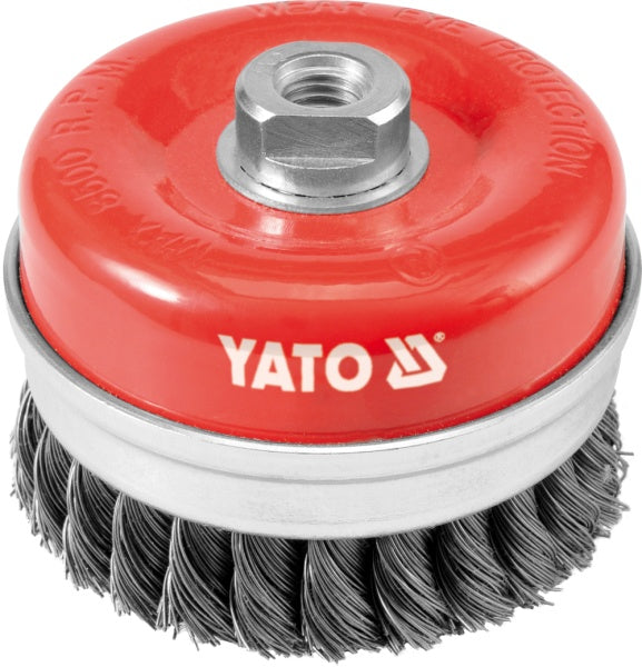 Yato een buttkwast m14 125mm verdraaid