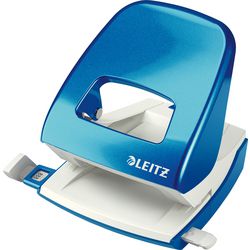Dziurkacz 2-otworowy Leitz 5008 8cm metaliczny niebieski