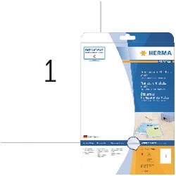 Etykiety Herma transparentna matowa folia a4 210x297 mm 25 szt.