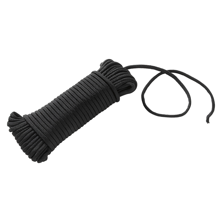 Mack 1072112 - paracord czarny 4mm 15m | 5 sztuk