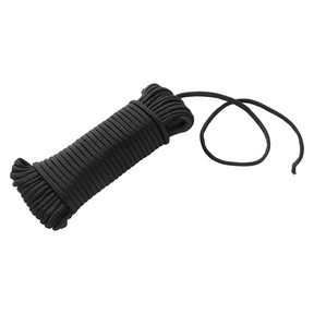 Mack 1072112 - paracord czarny 4mm 15m | 5 sztuk