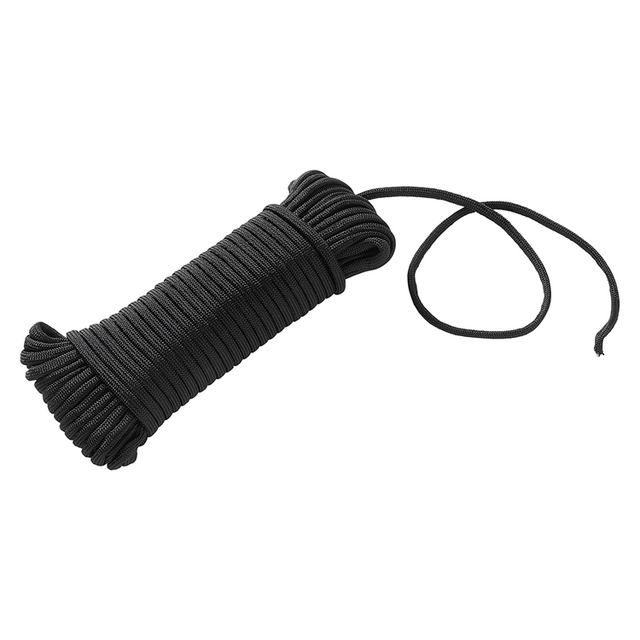 Mack 1072112 - paracord czarny 4mm 15m | 5 sztuk