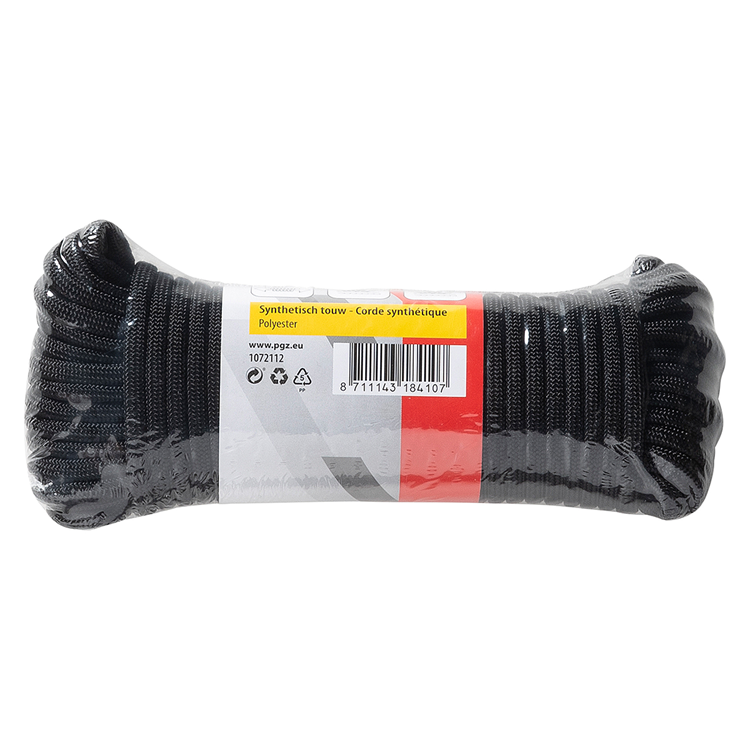 Mack 1072112 - paracord czarny 4mm 15m | 5 sztuk