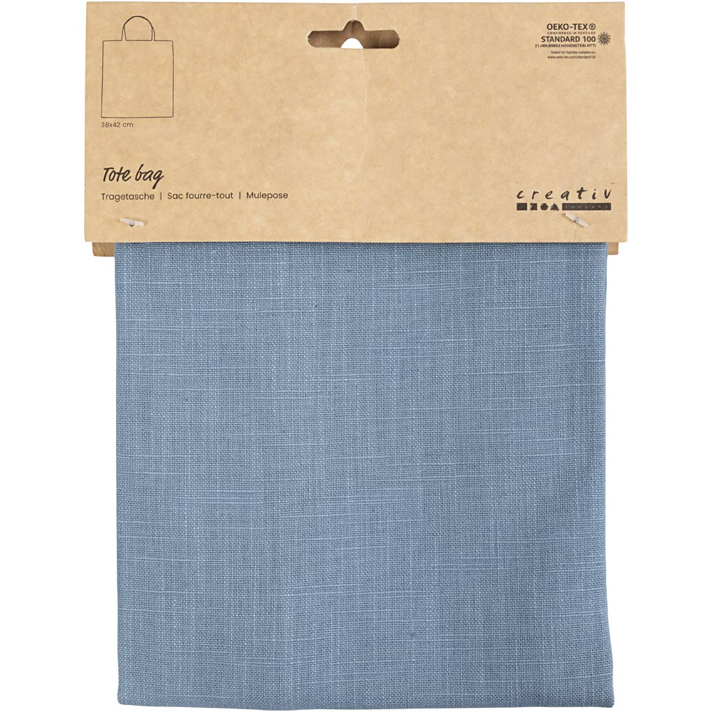 Creativ Company Carry Bag Pigeon Blue, 38x42 cm