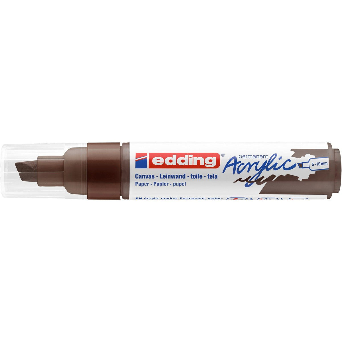 Edding 5000 • Marker akrylowy szeroki czekoladowy brąz