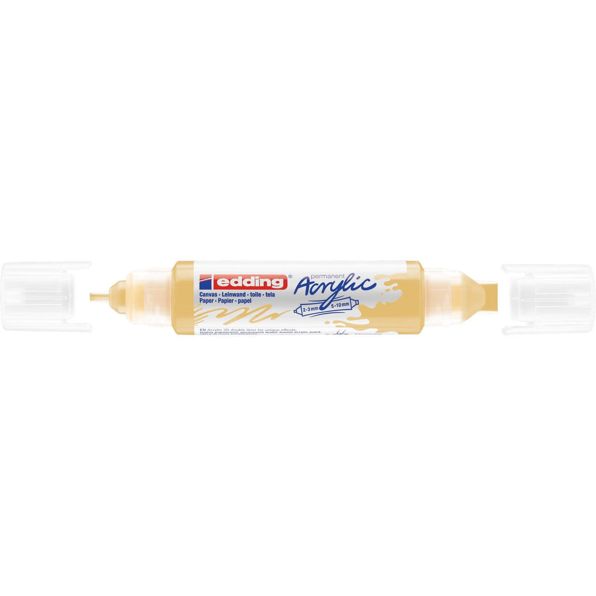 Edding 5000 • Podwójny podkład akrylowy 3D pastelowy żółty