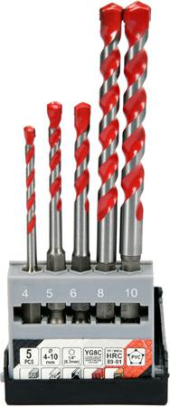 Yato universele hex boor kpl. 5szt. 4-10mm