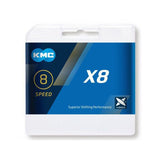 Łańcuchy rowerowe KMC x8 Srebrne 114 Linki