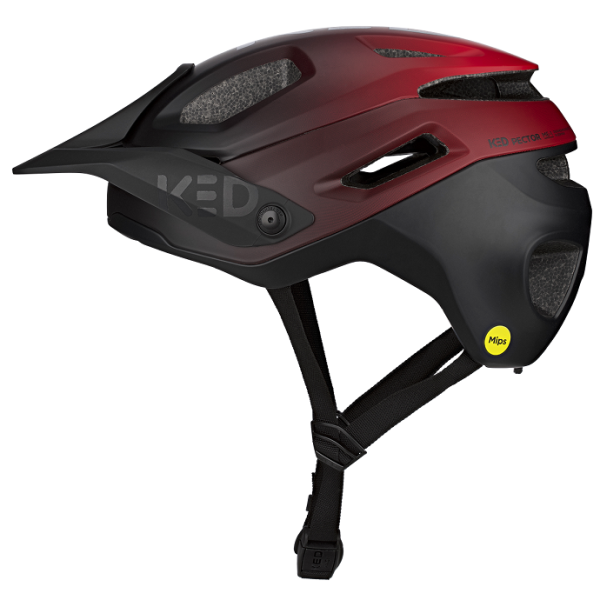 Kask rowerowy Ked pector me-1 m (52-58cm) - czerwony matowy czarny
