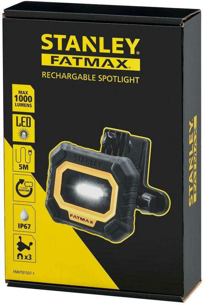Stanley fatmax batterij led lamp 1000lm ip67