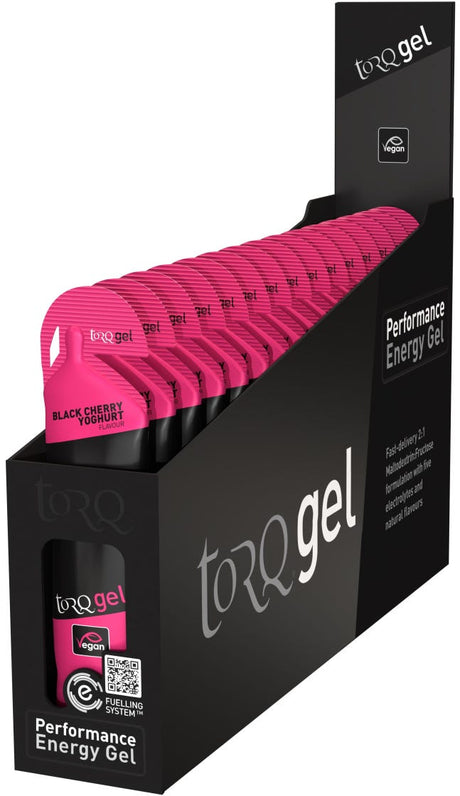 Torq gel zwarte kersen-yoghurt (doos 15)